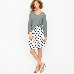 J.crew Big-shot dot circle skirt